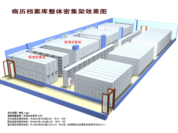 病歷(li)檔案庫房設(shè)計(ji)效果圖